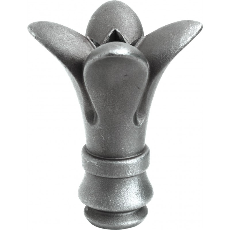 Décor tulipe manchon pour barreaux pour barreaux 14 mm. Hauteur 83 mm. Matière acier moulé galvanisable 