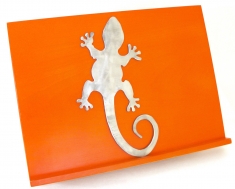 Décor Salamandre ou Gecko en acier