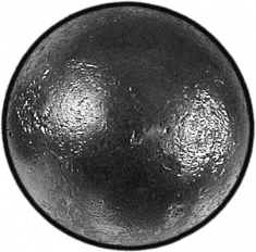 Boule creuse d'un diamètre de 30mm et d'épaisseur 3mm.