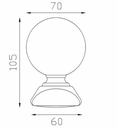 Boule d'ornement sur pommeau estampé. Hauteur 105mm diamètre de la boule ø70mm, base carré largeur 60mm. En fer forgé finition lisse, produit galvanisable. Fixation par soudure, possibilité de taraudage pour y insérer nos goujons pour l'adapter à du bois (fournitures et outillages). Fournie brut, à vernir ou à peindre avec un produit qui protège de la corrosion. Permet d'ajouter une touche d'élégance à votre projet, escalier ou pergola, par exemple.