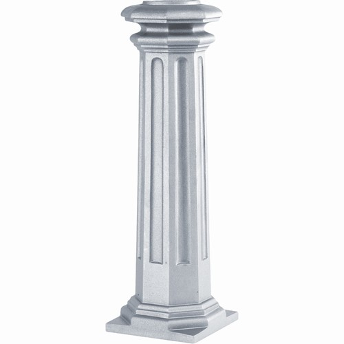 Décoration basse poour la fixation de colonnes Base Royal alu 655x200 pour Fût Ø100 mm . Hauteur 655 mm . Largeur 200 mm 