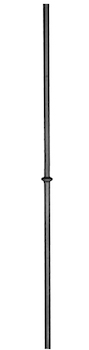 Barreau à souder en fer forgé à chaud. Section ronde de ø14mm de diamètre et 1500mm de hauteur. En acier lisse. Composé d'un motif central. Différentes hauteurs au choix.