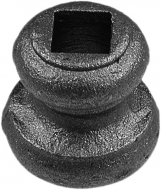 Bague pour carré de 12mm a souder. Hauteur 45mm x largeur 45mm trou carré pour barreaux 14mm 