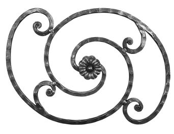 Image du produit : Décor volutes martelé 350X500