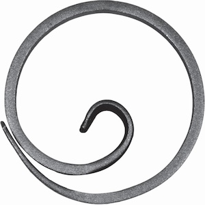 Cercle en forme d\'escargot d\'un diamètre de 110mm.