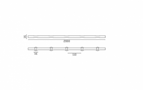 Barre trouée en acier : l'élément idéal pour vos projets de ferronnerie, offrant à la fois élégance et robustesse. Cette barre de 2000mm de long est composée de 14 trous carre de 16mm espacés uniformément, avec un vide de 110mm entre eux pour une intégration parfaite des barreaux. La conception de la barre (Carré de 16mm), assure une finition soignée et une installation sécurisée. Parfaite pour créer des grilles de fenêtre, des balustrades, des garde-corps, ou encore des portails et clôtures, elle allie esthétique et fonctionnalité. Chaque barre en acier de haute qualité est conçue pour durer, résistant aux intempéries et à la corrosion. La facilité d'installation et la polyvalence de ce produit en font un choix privilégié pour les artisans et les bricoleurs. Apportez une touche de sécurité et de style à votre demeure avec notre barre trouée, un choix de prédilection pour ceux qui cherchent à allier qualité et esthétique dans leurs projets de ferronnerie. Prévoir une tolérance de 1 à 2mm pour chaque cote.