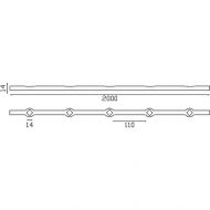 Barre trouée en acier : l'élément idéal pour vos projets de ferronnerie, offrant à la fois élégance et robustesse. Cette barre de 2000mm de long est composée de 14 trous carre de 14mm espacés uniformément, avec un vide de 110mm entre eux pour une intégration parfaite des barreaux. La conception de la barre (Carré de 14mm), assure une finition soignée et une installation sécurisée. Parfaite pour créer des grilles de fenêtre, des balustrades, des garde-corps, ou encore des portails et clôtures, elle allie esthétique et fonctionnalité. Chaque barre en acier de haute qualité est conçue pour durer, résistant aux intempéries et à la corrosion. La facilité d'installation et la polyvalence de ce produit en font un choix privilégié pour les artisans et les bricoleurs. Apportez une touche de sécurité et de style à votre demeure avec notre barre trouée, un choix de prédilection pour ceux qui cherchent à allier qualité et esthétique dans leurs projets de ferronnerie. Prévoir une tolérance de 1 à 2mm pour chaque cote.