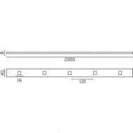 Barre trouée en acier : l'élément idéal pour vos projets de ferronnerie, offrant à la fois élégance et robustesse. Cette barre de 2000mm de long est composée de 15 trous carre de 16mm espacés uniformément, avec un vide de 110mm entre eux pour une intégration parfaite des barreaux. La conception de la barre (Plat de 40x8mm), assure une finition soignée et une installation sécurisée. Parfaite pour créer des grilles de fenêtre, des balustrades, des garde-corps, ou encore des portails et clôtures, elle allie esthétique et fonctionnalité. Chaque barre en acier de haute qualité est conçue pour durer, résistant aux intempéries et à la corrosion. La facilité d'installation et la polyvalence de ce produit en font un choix privilégié pour les artisans et les bricoleurs. Apportez une touche de sécurité et de style à votre demeure avec notre barre trouée, un choix de prédilection pour ceux qui cherchent à allier qualité et esthétique dans leurs projets de ferronnerie. Prévoir une tolérance de 1 à 2mm pour chaque cote.