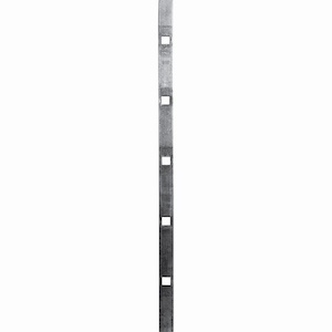 Barre plate à trous - Longueur 2000mm - 15 trous carre de 16mm - Acier