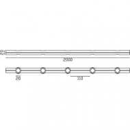 Barre trouée en acier : l'élément idéal pour vos projets de ferronnerie, offrant à la fois élégance et robustesse. Cette barre de 2000mm de long est composée de 13 trous carre de 20mm espacés uniformément, avec un vide de 110mm entre eux pour une intégration parfaite des barreaux. La conception de la barre (en losange de 20mm), assure une finition soignée et une installation sécurisée. Parfaite pour créer des grilles de fenêtre, des balustrades, des garde-corps, ou encore des portails et clôtures, elle allie esthétique et fonctionnalité. Chaque barre en acier de haute qualité est conçue pour durer, résistant aux intempéries et à la corrosion. La facilité d'installation et la polyvalence de ce produit en font un choix privilégié pour les artisans et les bricoleurs. Apportez une touche de sécurité et de style à votre demeure avec notre barre trouée, un choix de prédilection pour ceux qui cherchent à allier qualité et esthétique dans leurs projets de ferronnerie. Prévoir une tolérance de 1 à 2mm pour chaque cote.