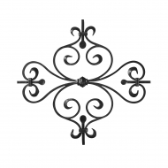 Panneau décors volutes avec garniture pour grilles portes et portails