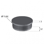 Finition plate acier pour tube Ø42.4 - ép 2mm