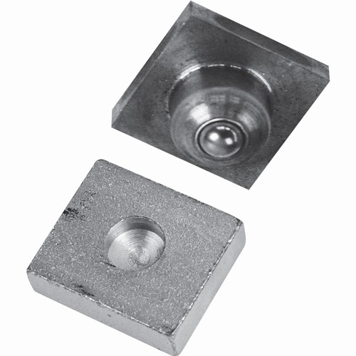 Pivot à bille inférieur pour portail à souder sur un tube ou carré plein de 30x30. Pour limiter les frottements lors de l\'ouverture d\'un portail. Fourni avec une plaque de base de 70x60x20mm.