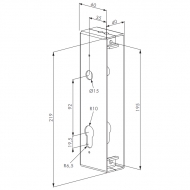 Ce coffre en acier brut se soudera sur votre tube 40x40. Son utilisation est recommandée pour la serrure LOCINOX 19625 Dimensions : 60x40 épaisseur 2mm