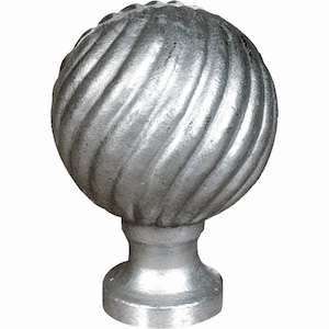 Boule alu 85x55 - base Ø45 . Filetage M10 mm