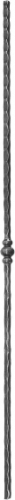 Barreaux en carré de 12  martelé décor boule Hauteur 1000 mm largeur 32 mm 