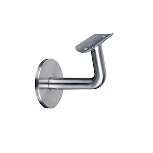 Support mural de 90 degrés à sceller compatible avec des tubes de diamètre 48,3mm. En inox 304.