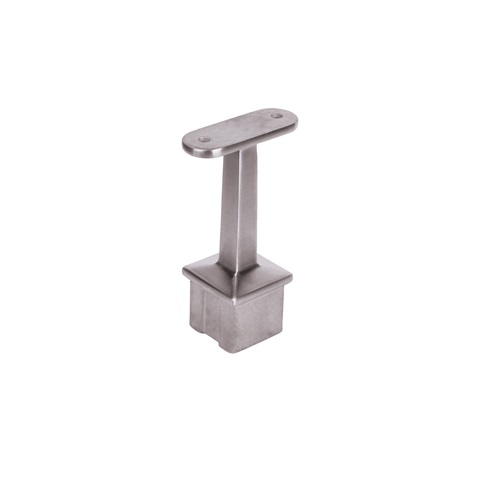 Support de main courante pour un tube carré de 40x40mm et d'une épaisseur de 2mm. En inox 316.