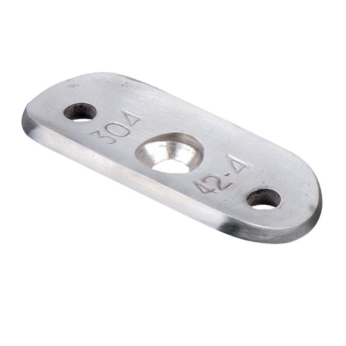 Patte de support compatible avec des tubes de diamètre 42,4mm. En inox 304.