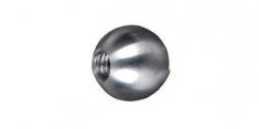 Boule de finition pour une barre ronde de 15mm de diamètre. La boule est taraudée M6. En inox 316.