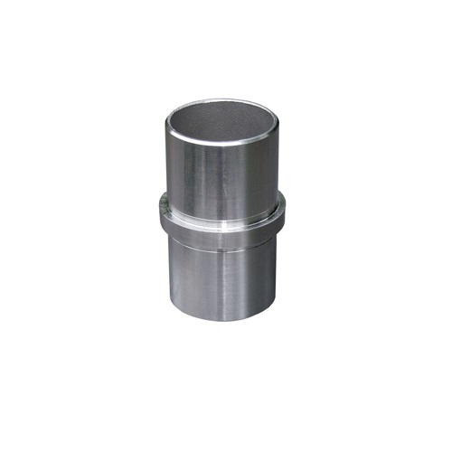 Connecteur droit compatible avec des tubes de diamètre 48,3mm. Épaisseur de 2mm. En inox 304.