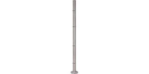 Image du produit : Poteau d'angle inox 316 h970mm pour cable et verre