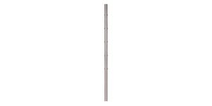 Poteau <b>intermédiaire</b> pour une <b>fixation à l'anglaise et un montage traversant</b> pour câble de diamètre Ø6mm, en inox 316. Hauteur 1500mm Diamètre Ø42,4mm, percé de 5 trous en taraudage M6. Convient pour une utilisation en intérieur ou en extérieur, même en bord de mer. À compléter avec un support de fixation à l'anglaise et un support de main courante. Existe en version carré de 40mm.