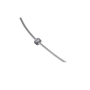 Anneau de serrage pour des câbles de diamètre 6mm taraudé M4. En inox 304.