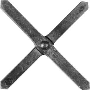 Decor croix carre de 12. 100x100mm 