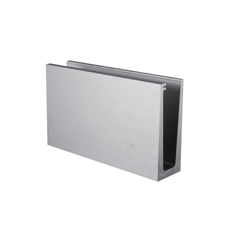 Image du produit : Profil aluminium fixation sol pour verre 12.76m