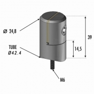 Pince à tole de 1.5 à 4mm d'épaisseur. Fixation sur un tube de diamètre 42,4mm. En inox 304.