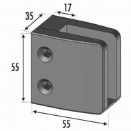 Pince à verre. Fixation sur un plat.Pour des verres de 8 a 12,76mm d'épaisseur. En Zamac brossé.Ne pas oublier de commander les caoutchoucs compatibles avec votre verre, vendus séparément. ex : verre épaisseur 8 joints réf 300208. verre épaisseur 8,76 joints réf 30020876. verre épaisseur 10 joints réf 300210. verre ep 10,76 joints réf 30021076. verre épaisseur 12 joints ref 300212. verre épaisseur 12,76 joints réf 30021276. La pince est pourvue d'un plat intérieur démontable avec caoutchouc. Ce plat permet de faire reposer le verre lors du montage pour éviter les risques de casse.