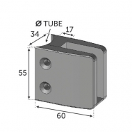 Pince à verre. Fixation sur un tube de diamètre 42,4mm. Pour des verres de 8 a 12 ,76mm d'épaisseur. En Zamac brut. Ne pas oublier de commander les caoutchoucs compatibles avec votre verre, vendus séparément. ex : verre épaisseur 8 joints réf 300208. verre épaisseur 8,76 joints réf 30020876. verre épaisseur 10 joints réf 300210. verre ep 10,76 joints réf 30021076. verre épaisseur 12 joints ref 300212. verre épaisseur 12,76 joints réf 30021276. La pince est pourvue d'un plat intérieur démontable avec caoutchouc. Ce plat permet de faire reposer le verre lors du montage pour éviter les risques de