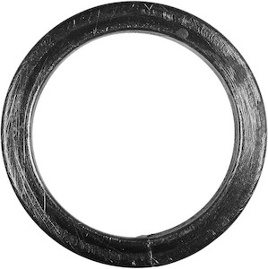 Cercle d’un diamètre extérieur de 110mm. Fer Forgé en section tubulaire carré de 16mm martelé.