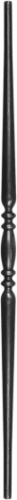 Barreaux aminci Tube 32 mm - 16 mm  H1000