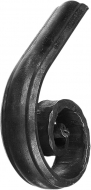 Crosse en fer forgé de 280mm de long, 180mm de haut et 48mm de large. compatible avec la main courante #00030304.