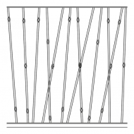 Panneau design et moderne. Hauteur de 1000mm et largeur de 1000mm. En rond 12mm. Possibilité de commander les barreaux au détail.