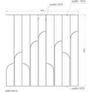 Panneau design et moderne dimensions hauteur  950 x largeur 954mm modele en fer plat de 16 x 8mm. Possibilite de cder les barreaux au detail 