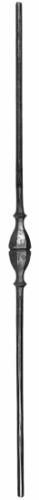 Barreaux rond de 14  à facettes décor forgé 180 mm . Hauteur 1000 mm . Largeur 45 mm