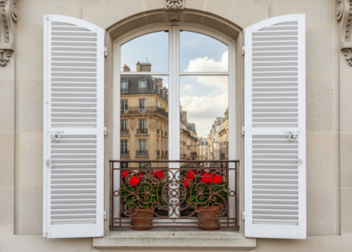 Appui de fenêtre de 1330mm de long et 610mm de haut. La partie décor mesure 1120mm de long, il y a donc 105mm de sur-longueur en plus pour le scellement de chaque côté. Convient pour des tableaux de fenêtre entre 1220 et 1280mm de large. Structure en fer plat de 20/25x15 mm de section. Modèle d'époque au style Haussmannien que l'on retrouve surtout à Paris. Ce garde-corps en fer forgé est livré dans un état brut sans peinture et pouvant présenter de la rouille. Pour une demande sur mesure n'hésitez pas à nous contacter par mail : pergola62@free.fr.