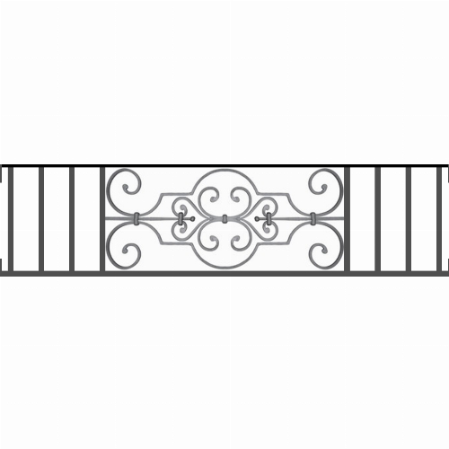Appui de fenêtre type AF004 à visser dans votre tableau de fenêtre. Longueur finie de 1260mm et Hauteur finie de 314mm. Convient pour les tableaux de fenêtre de 1260mm. Main courante laminée de 1260mm de long en fer forgé sur le dessus. Motif au centre de 670mm de long par 290mm de haut. Le reste de la structure est en tube acier carré de 16mm de section.