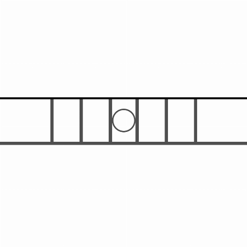 Appui de fenêtre type AF023 à sceller dans votre tableau de fenêtre. Longueur finie de 1050mm et Hauteur finie de 202mm. Convient pour les tableaux de fenêtre de 950mm. 50mm de scellement sont prévue de chaque côté. Main courante laminée de 950mm de long en fer forgé sur le dessus. Motif au centre de 100mm de long par 180mm de haut. Le reste de la structure est en acier carré plein de 14mm de section.