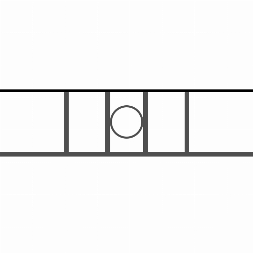 Appui de fenêtre type AF023 à sceller dans votre tableau de fenêtre. Longueur finie de 760mm et Hauteur finie de 202mm. Convient pour les tableaux de fenêtre de 660mm. 50mm de scellement sont prévue de chaque côté. Main courante laminée de 660mm de long en fer forgé sur le dessus. Motif au centre de 100mm de long par 180mm de haut. Le reste de la structure est en acier carré plein de 14mm de section.