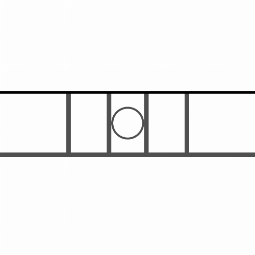 Appui de fenêtre type AF023 à sceller dans votre tableau de fenêtre. Longueur finie de 780mm et Hauteur finie de 202mm. Convient pour les tableaux de fenêtre de 680mm. 50mm de scellement sont prévue de chaque côté. Main courante laminée de 680mm de long en fer forgé sur le dessus. Motif au centre de 100mm de long par 180mm de haut. Le reste de la structure est en acier carré plein de 14mm de section.