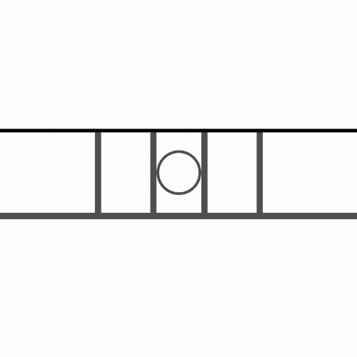 Appui de fenêtre type AF023 à sceller dans votre tableau de fenêtre. Longueur finie de 800mm et Hauteur finie de 202mm. Convient pour les tableaux de fenêtre de 700mm. 50mm de scellement sont prévue de chaque côté. Main courante laminée de 700mm de long en fer forgé sur le dessus. Motif au centre de 100mm de long par 180mm de haut. Le reste de la structure est en acier carré plein de 14mm de section.