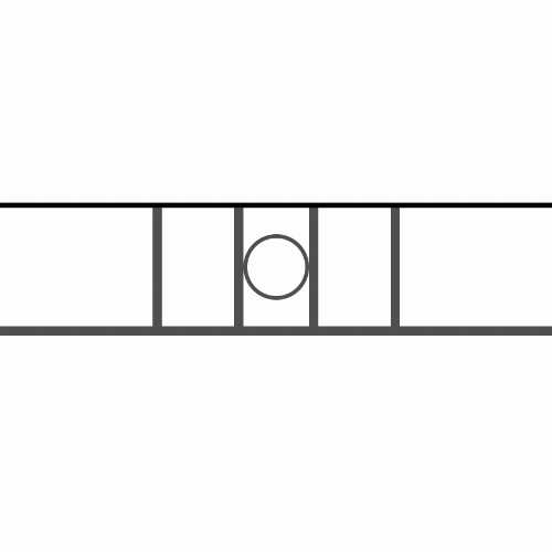 Appui de fenêtre type AF023 à sceller dans votre tableau de fenêtre. Longueur finie de 840mm et Hauteur finie de 202mm. Convient pour les tableaux de fenêtre de 740mm. 50mm de scellement sont prévue de chaque côté. Main courante laminée de 740mm de long en fer forgé sur le dessus. Motif au centre de 100mm de long par 180mm de haut. Le reste de la structure est en acier carré plein de 14mm de section.