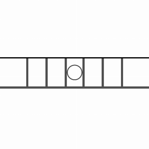 Appui de fenêtre type AF023 à sceller dans votre tableau de fenêtre. Longueur finie de 960mm et Hauteur finie de 202mm. Convient pour les tableaux de fenêtre de 860mm. 50mm de scellement sont prévue de chaque côté. Main courante laminée de 860mm de long en fer forgé sur le dessus. Motif au centre de 100mm de long par 180mm de haut. Le reste de la structure est en acier carré plein de 14mm de section.