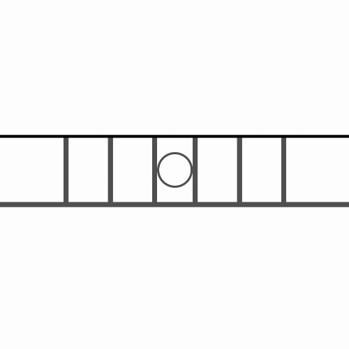 Appui de fenêtre type AF023 à sceller dans votre tableau de fenêtre. Longueur finie de 980mm et Hauteur finie de 202mm. Convient pour les tableaux de fenêtre de 880mm. 50mm de scellement sont prévue de chaque côté. Main courante laminée de 880mm de long en fer forgé sur le dessus. Motif au centre de 100mm de long par 180mm de haut. Le reste de la structure est en acier carré plein de 14mm de section.