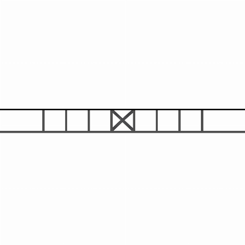 Appui de fenêtre type AF025 à sceller dans votre tableau de fenêtre. Longueur finie de 1320mm et Hauteur finie de 130mm. Convient pour les tableaux de fenêtre de 1220mm. 50mm de scellement sont prévue de chaque côté. Main courante laminée de 1220mm de long en fer forgé sur le dessus. Motif au centre de 110mm de long par 110mm de haut. Le reste de la structure est en acier carré plein de 12mm de section.