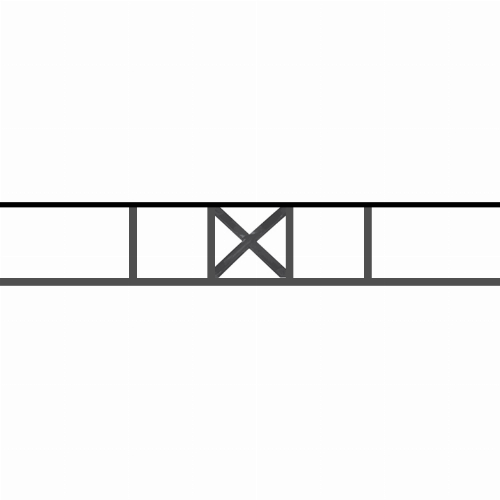 Appui de fenêtre type AF025 à sceller dans votre tableau de fenêtre. Longueur finie de 780mm et Hauteur finie de 130mm. Convient pour les tableaux de fenêtre de 680mm. 50mm de scellement sont prévue de chaque côté. Main courante laminée de 680mm de long en fer forgé sur le dessus. Motif au centre de 110mm de long par 110mm de haut. Le reste de la structure est en acier carré plein de 12mm de section.